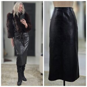 Leather Maxi Skirt